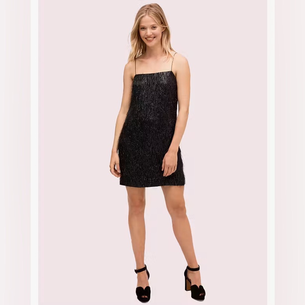 Kate Spade Metallic Fringe Mini Dress